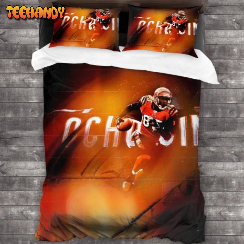 100 Washed Microfiber Cincinnati Bengals Logo Bedding Set