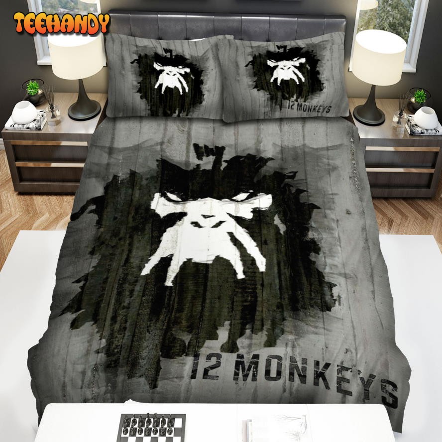 12 Monkeys (2015-2018) Black And White Movie Poster Bedding Sets