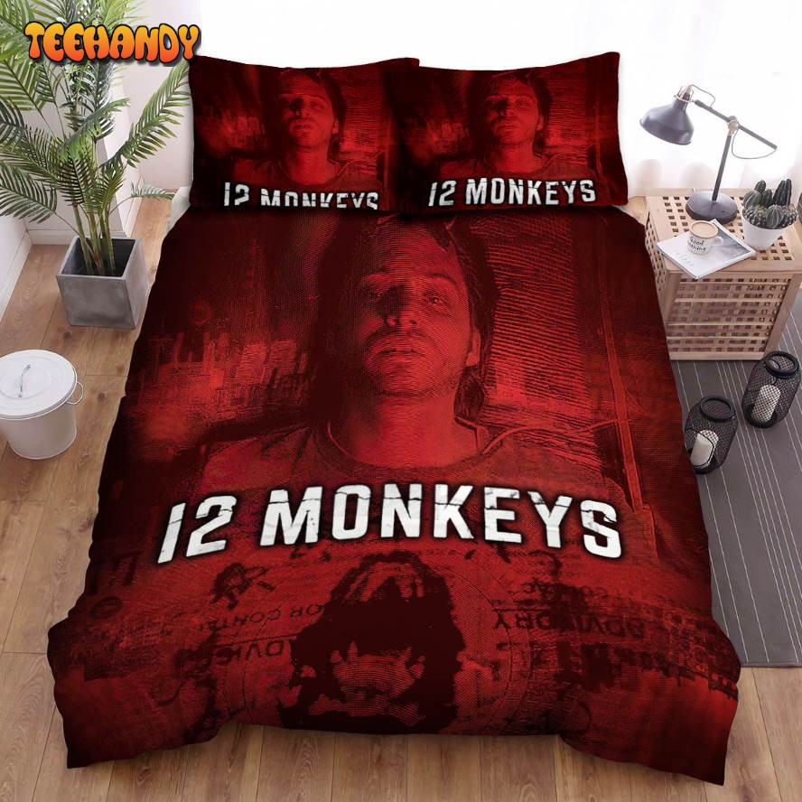 12 Monkeys (2015-2018) Red Poster Movie Poster Duvet Cover Bedding Sets