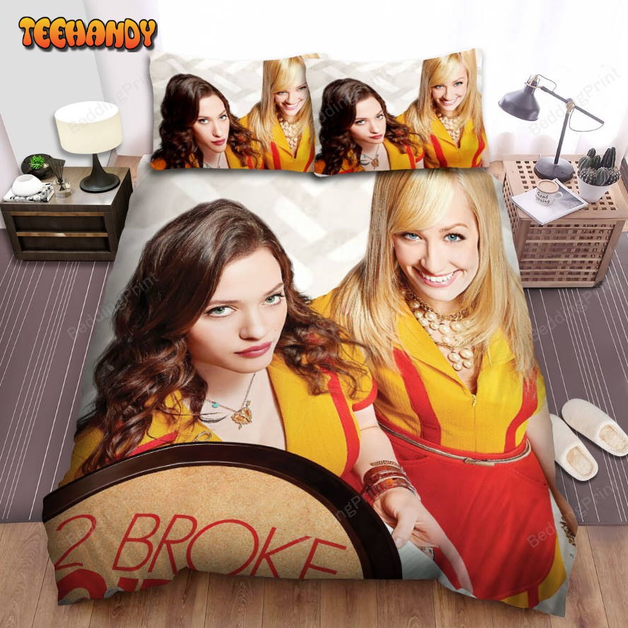 2 Broke Girls (2011-2017) Movie Poster 2 Duvet Cover Bedding Sets
