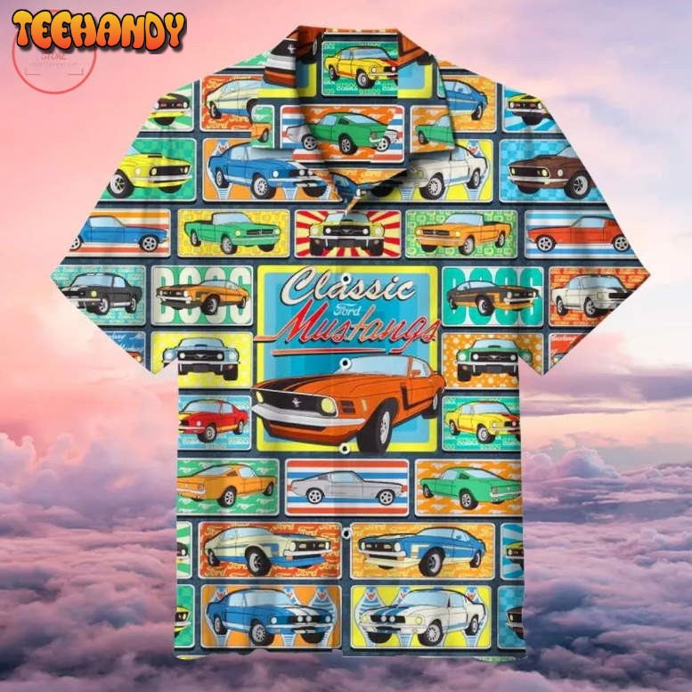 1964 Ford Mustang Classic Car Hawaiian Shirt