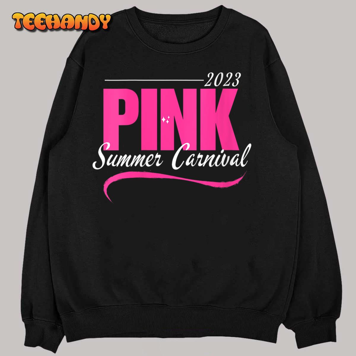 2023 Pink Summer Carnival V-Neck T-Shirt