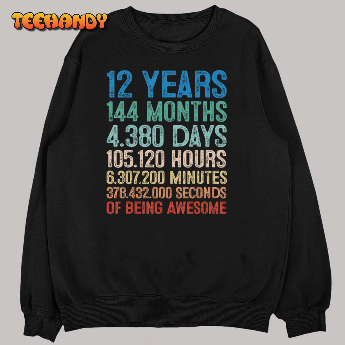 12 Year Old Gift Decorations 12th Bday Awesome 2011 Birthday T-Shirt