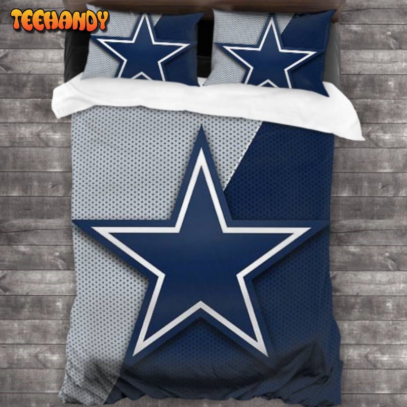 100 Washed Microfiber NFL Dallas Cowboys Logo Bedding Set
